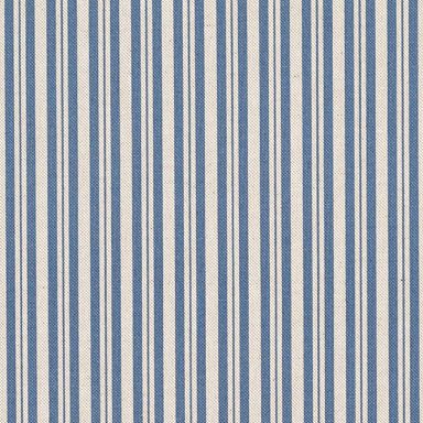 Fondo de textil con rayas verticales en azul y blanco.